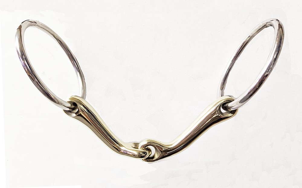 German Silver Anky Snaffle Bits 14 mm