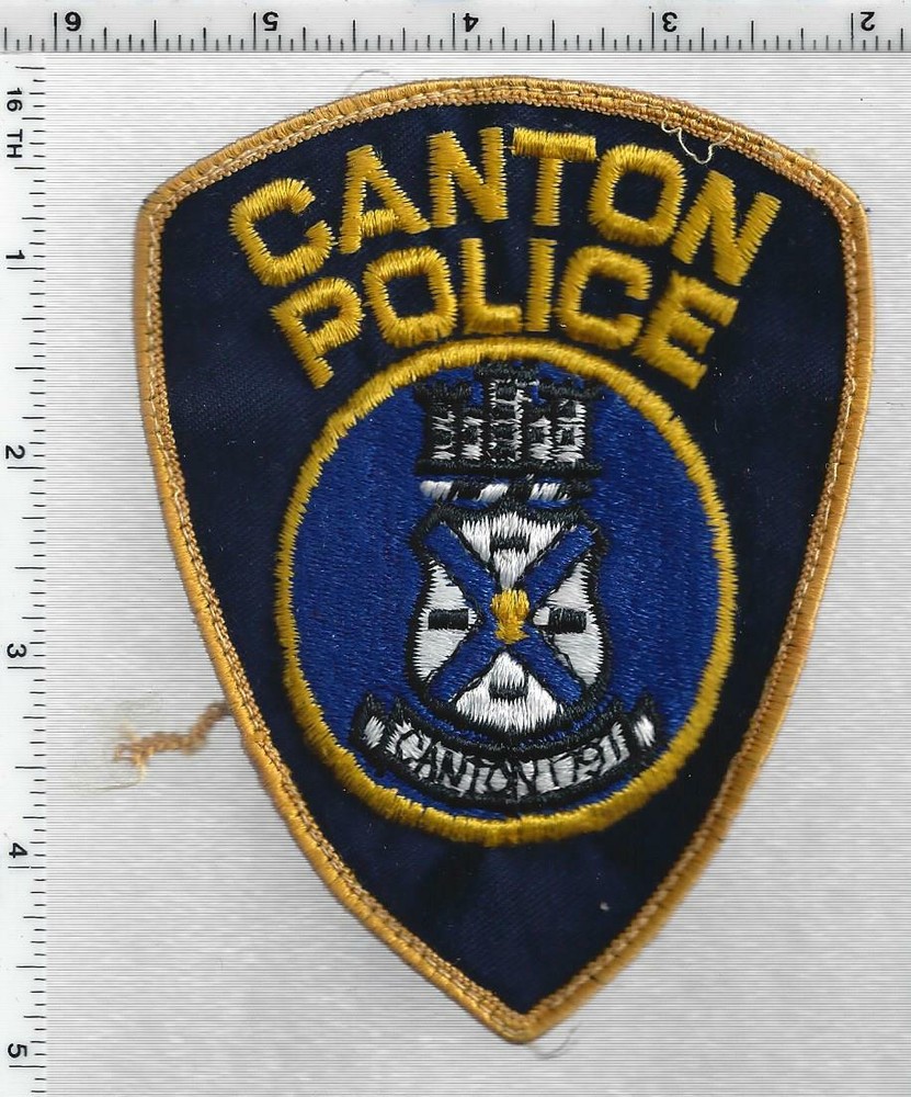 Canton Police (Massachusetts) 3rd Issue Uniform Take-Off Shoulder Patch