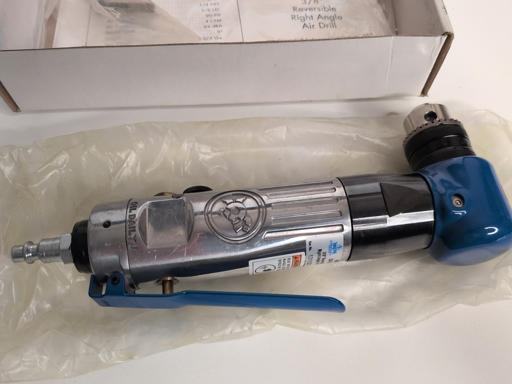 Cornwell Tools 3/8” Reversible Right Angle Air Drill with Head Boot CAT375RA