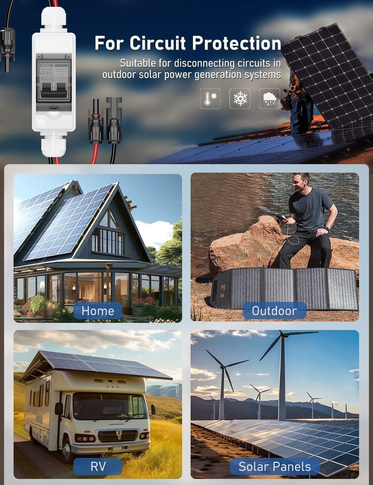 High Quality Solar Panel Disconnect Switch 30A 2P 12V-400V