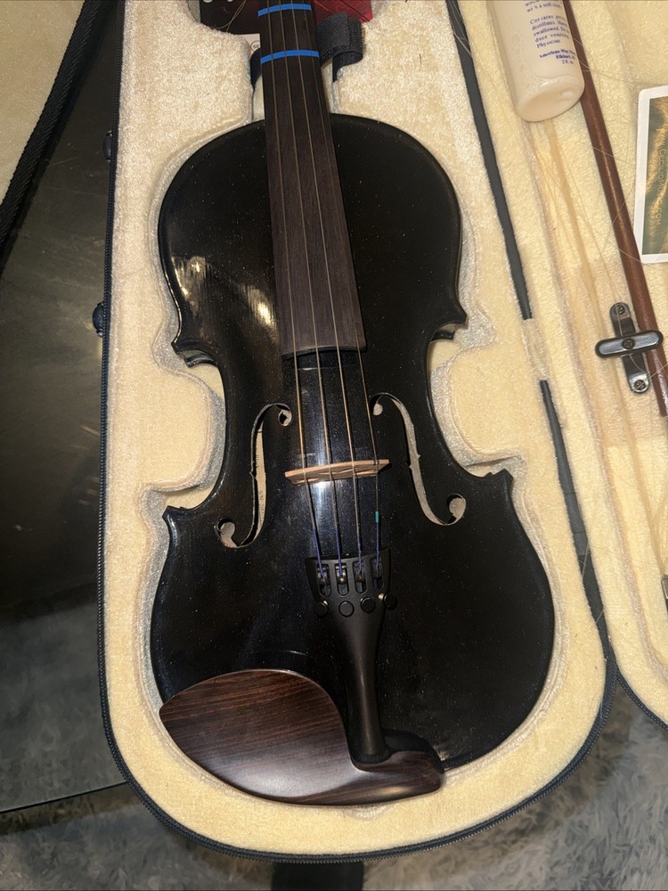 Cecilio Violin CVN-Black W/ Case And Extras