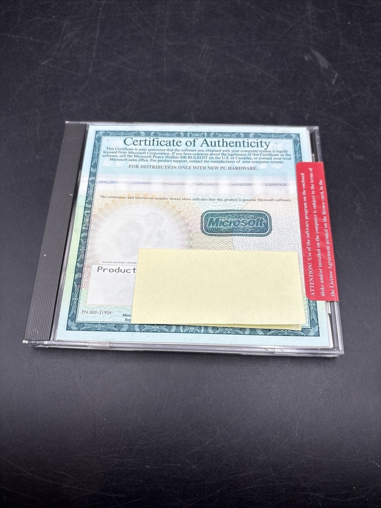 Microsoft Works install CD for Microsoft Windows 95 With Key