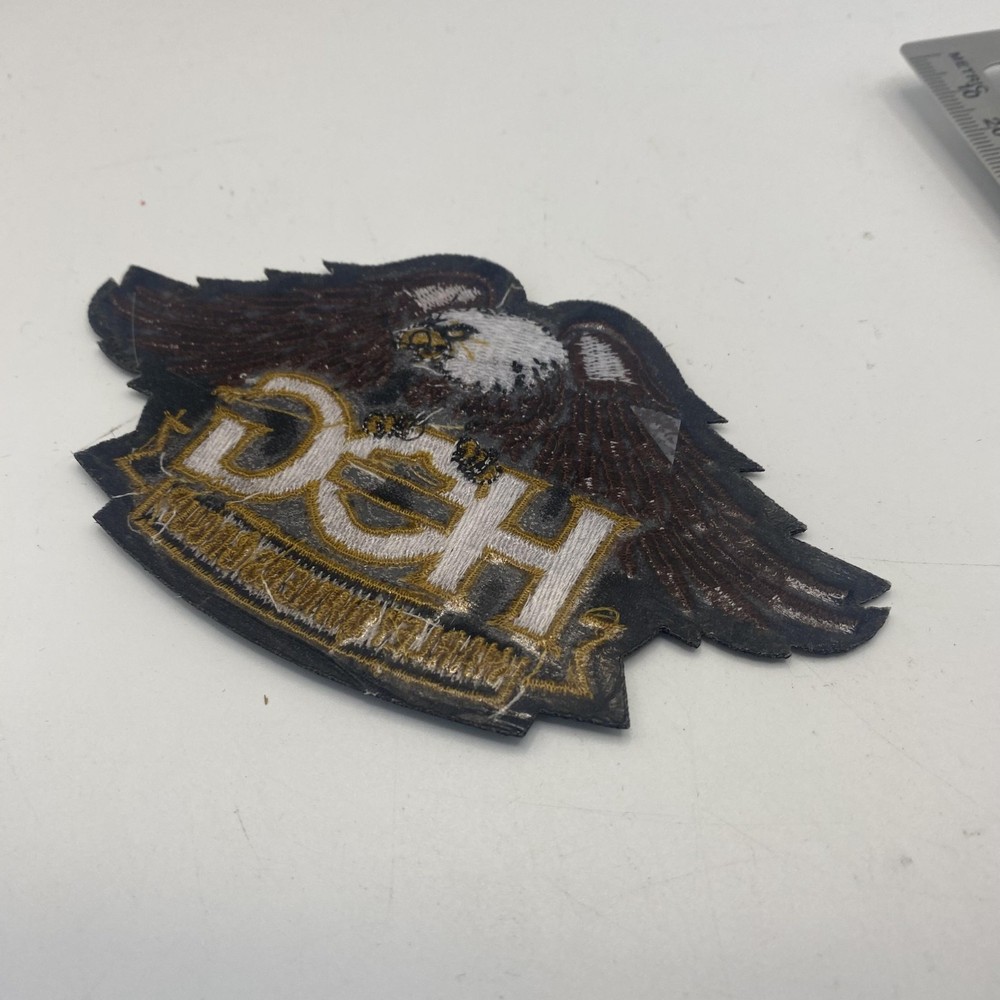 Harley-Davidson HOG Harley Owners Group Embroidered Back Patch Eagle Brown Gold