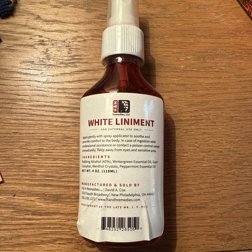 Remedies LLC White Liniment 4 Ounce