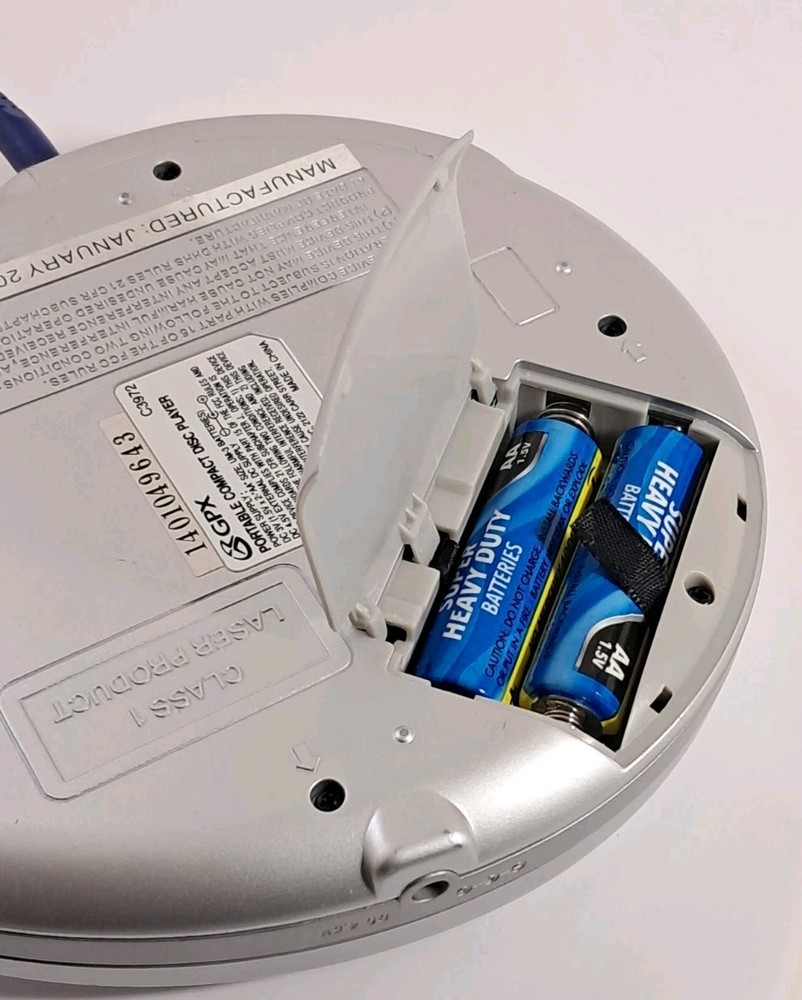 GPX Portable CD Player C3972 60 Second ESP Programmable