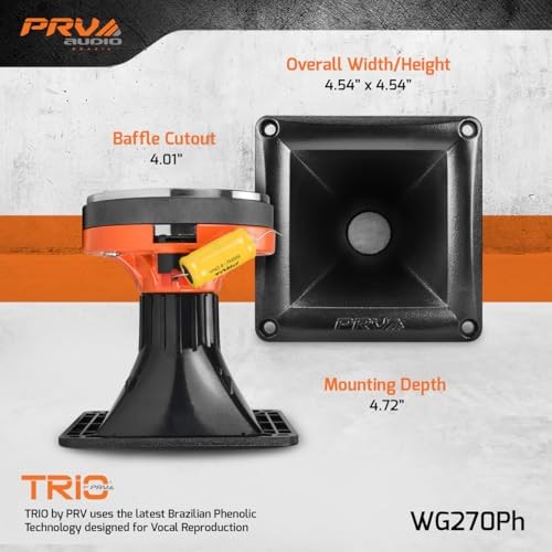 PRV AUDIO WG270Ph Horn Driver - 1" Exit Phenolic Compression Assorted Styles