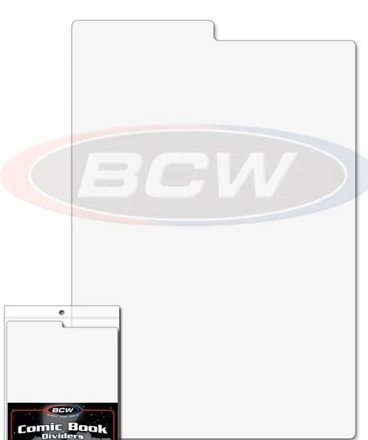 New (9 ct) BCW Comic Book Divider-White