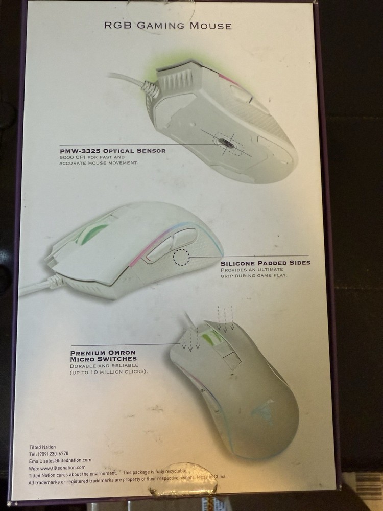 Tilted Nation USB Gaming Mouse with LED