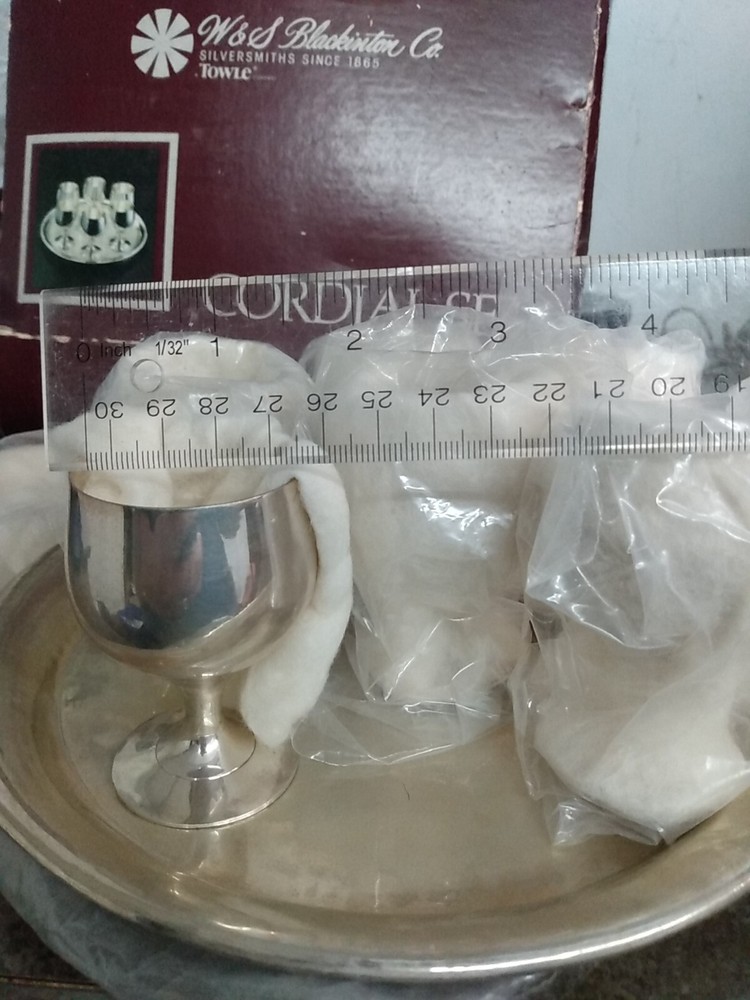Cordial Cup Set Silver plated Silversmiths