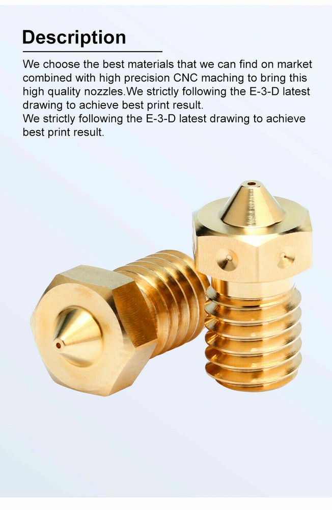 Trianglelab V6 Brass nozzle for 3D Printer Hotend