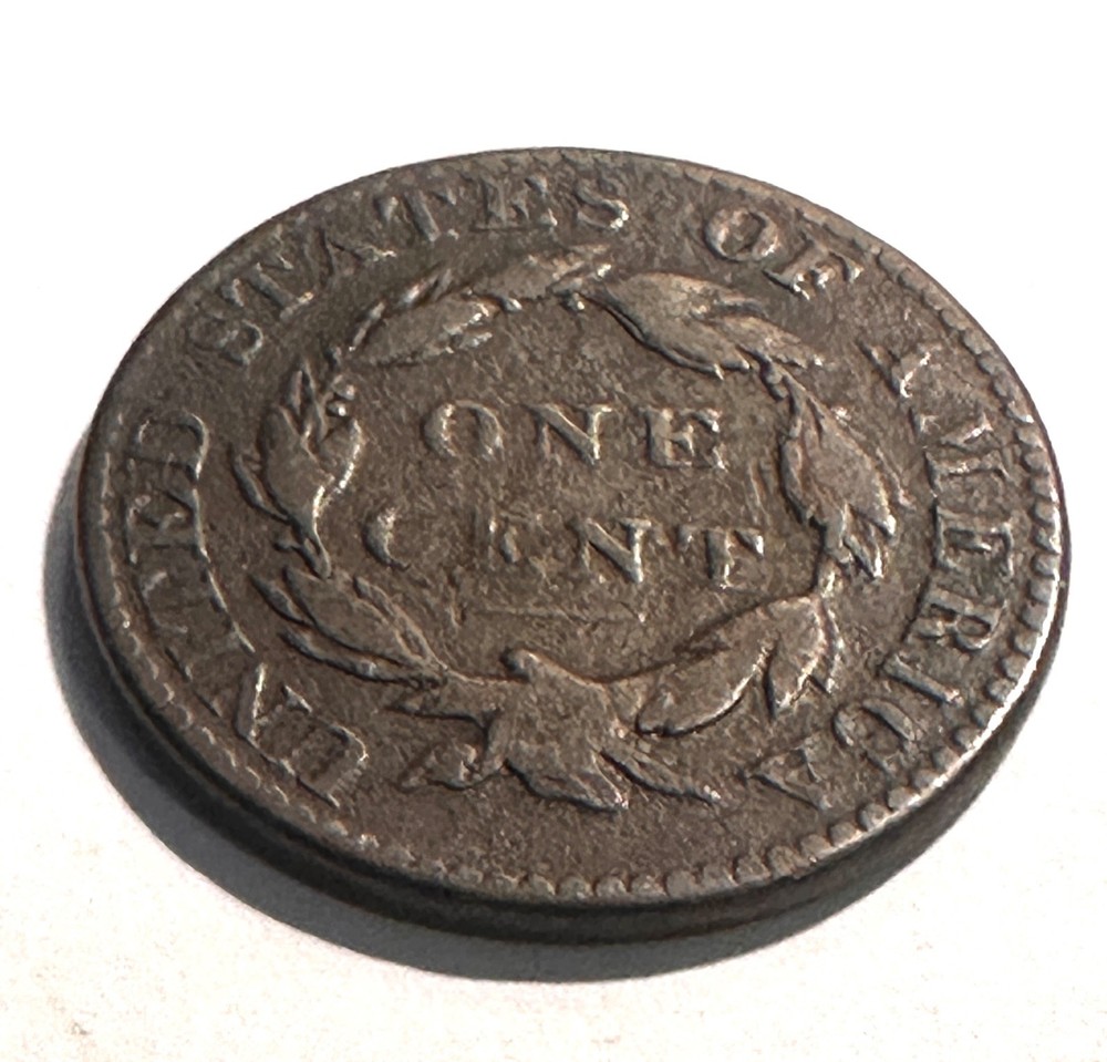 1822 U.S. Large Cent Copper w/Great Features & Very Light Even Corrosion