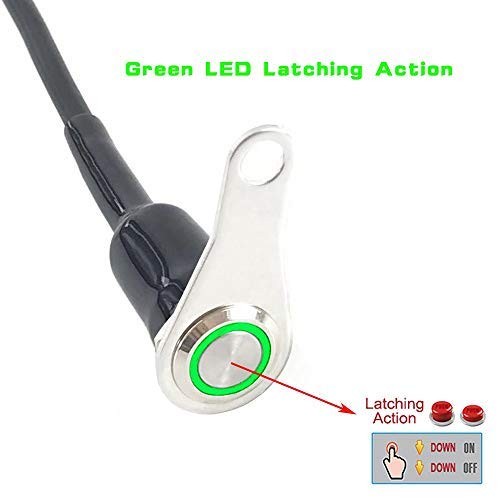 Universal Stainless Steel LED Motorcycle Switch ON-Off Handlebar Adjustable