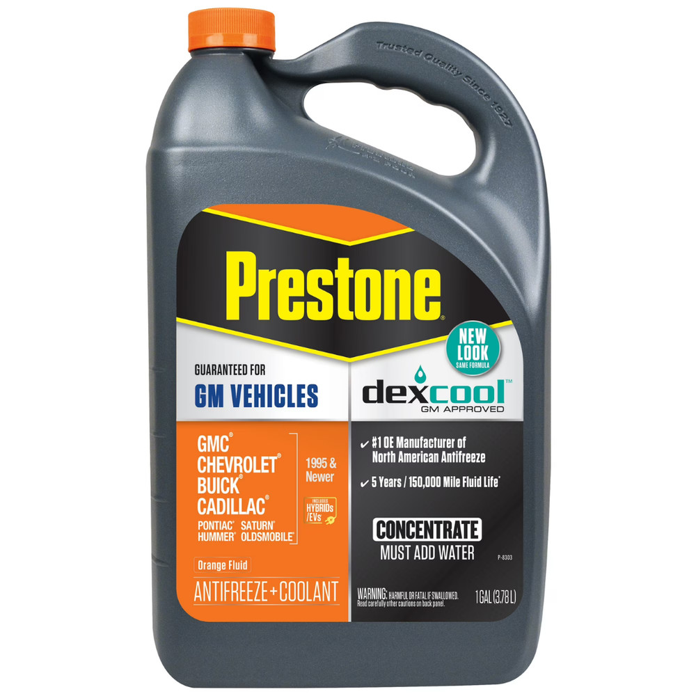 2 Pack Prestone Dex-Cool Anitfreeze/Coolant Concentrate, 1gal