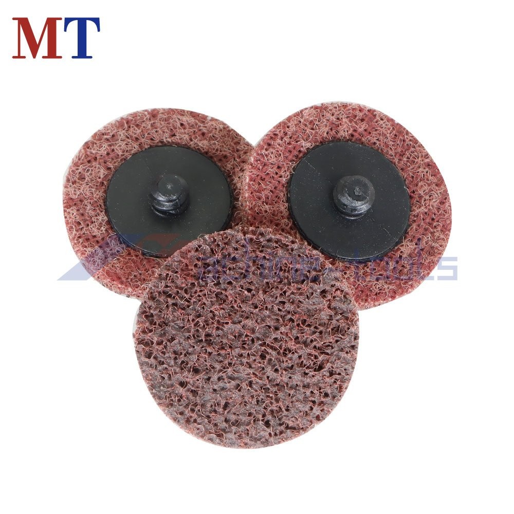 50 Pack Medium Surface Conditioning Discs 2" Roll Lock Die Grinder Sanding Pads