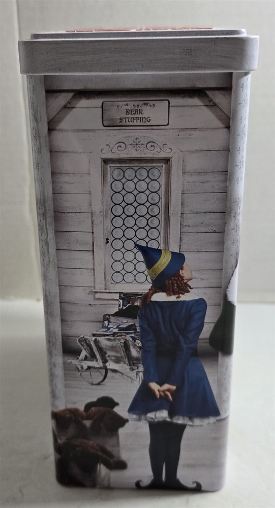 2003 ELF Will Ferrell Christmas Metal Tin EMPTY Lidded Storage Box
