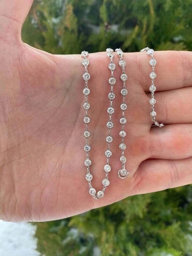Custom Design: 28" And Real Moissanite.