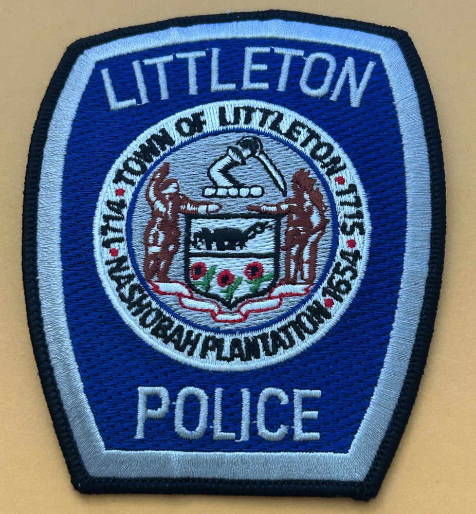 Littleton Massachusetts Police Patch Unused