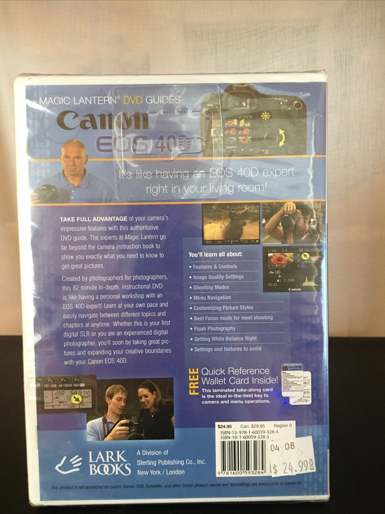 NEW Canon EOS 40D DVD Guide