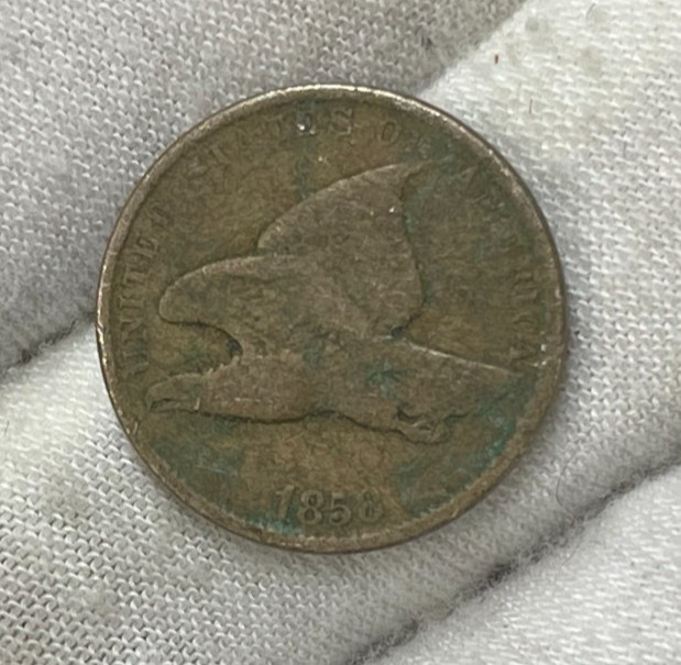 1858 US Flying Eagle Cent Rare High Value