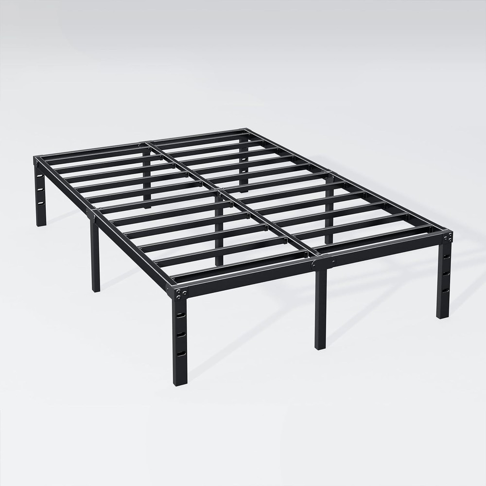 16 Inch Queen Bed Frame Sturdy Metal Platform Queen Size No Box Spring Needed