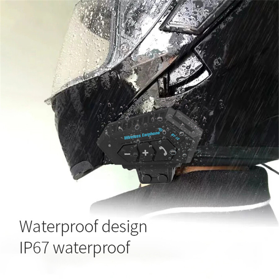 Bluetooth Helmet Headset Motorcycle Speaker Anti-interference Rechargeable USB