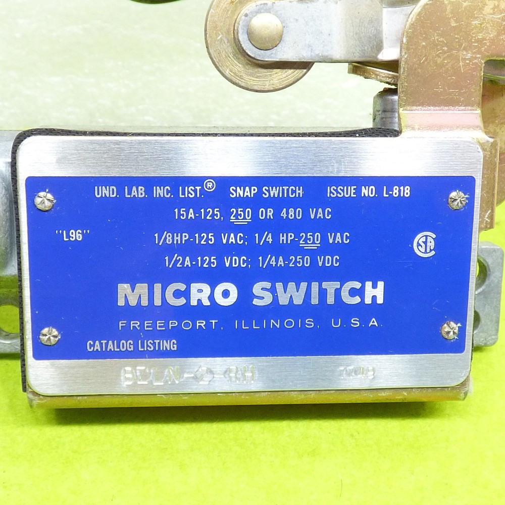 Honeywell bzln-2-rh microswitch micro switch