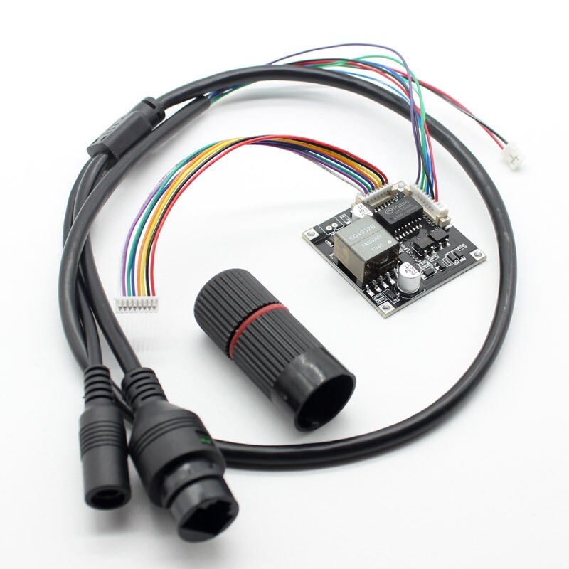 CCTV POE module Input 48V PCB board output 12V for 8pin camera with POE IP cable