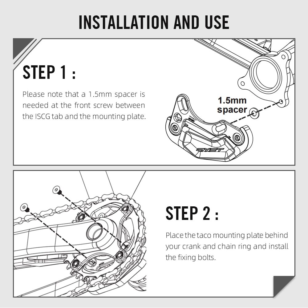 MTB BASH GUARD Bicycle Chain Guide Stabilizer 26-32T 34-36T Chainring Protector