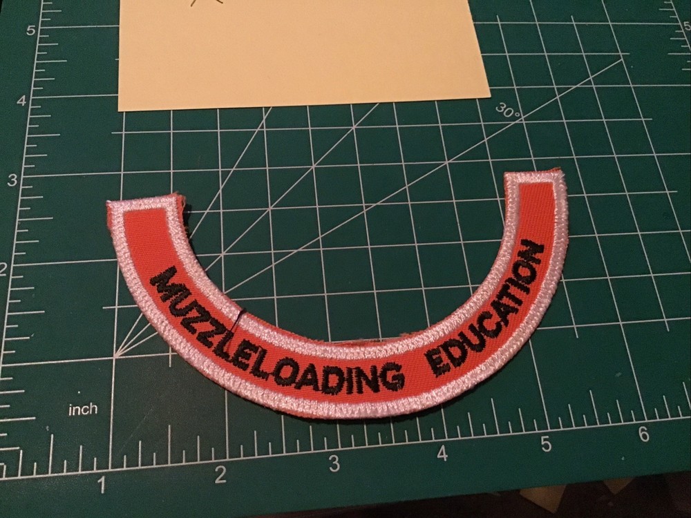 Muzzle loading Education Patch Applique Crest Iron On