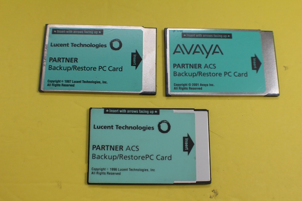 AVAYA/LUCENT Partner ACS 12A1 / 107932071 Backup/Restore PC Card