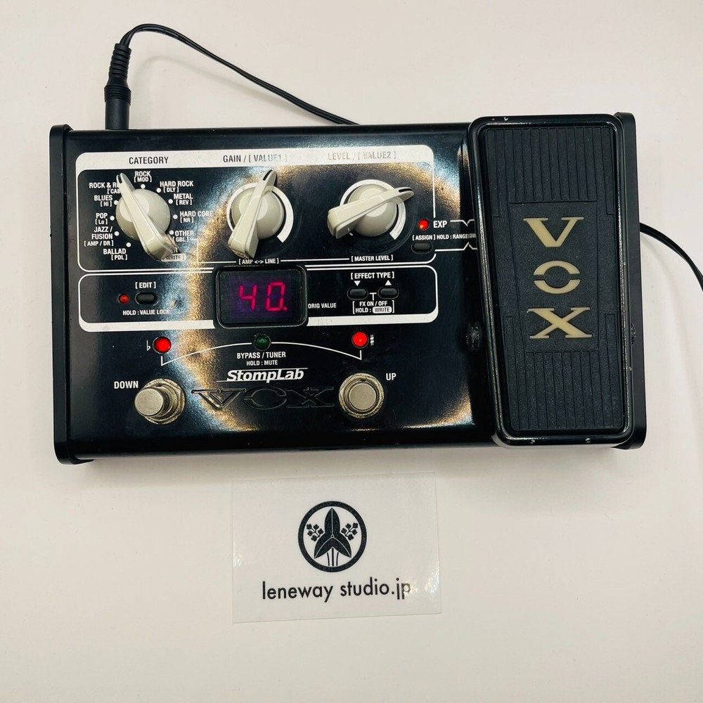 VOX StompLab SL2G Modeling Guitar Floor Multi-Effects Pedal tested to work