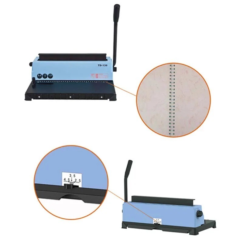 34 Holes Punching Machine Double Coil Binding Machine Punching Machine