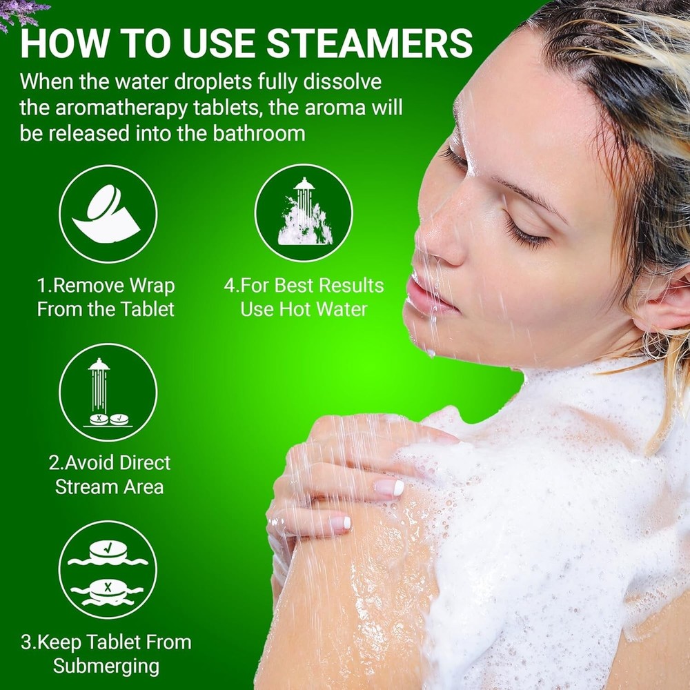 Shower Streamers 12 Pcs, Lavender & Eucalyptus | Aromatherapy