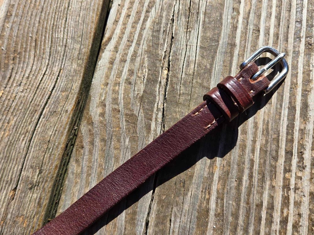 Devoucoux Brown Leather SINGLE Cheekpiece -Bridle Replacement Part - 12" Long
