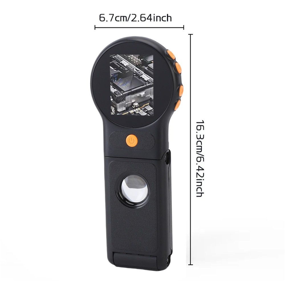 Portable Digital Microscope, Foldable Digital Magnifying Glass USB Macro Came...