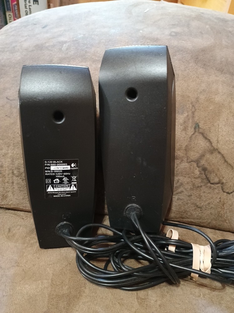 Logitech S120 Desktop Speaker System - Black