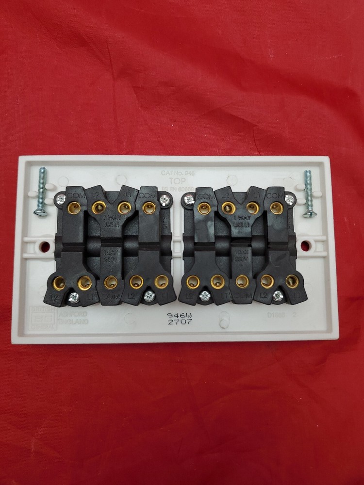 BG 6 Gang 2 Way 10A Wall Switchplate Electrical Light Switch