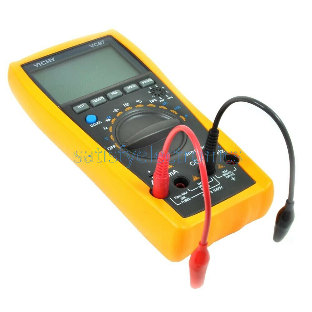 2PCS Multimeter Multi Meter Test Lead Probe Alligator Crocodile Clip for fluke