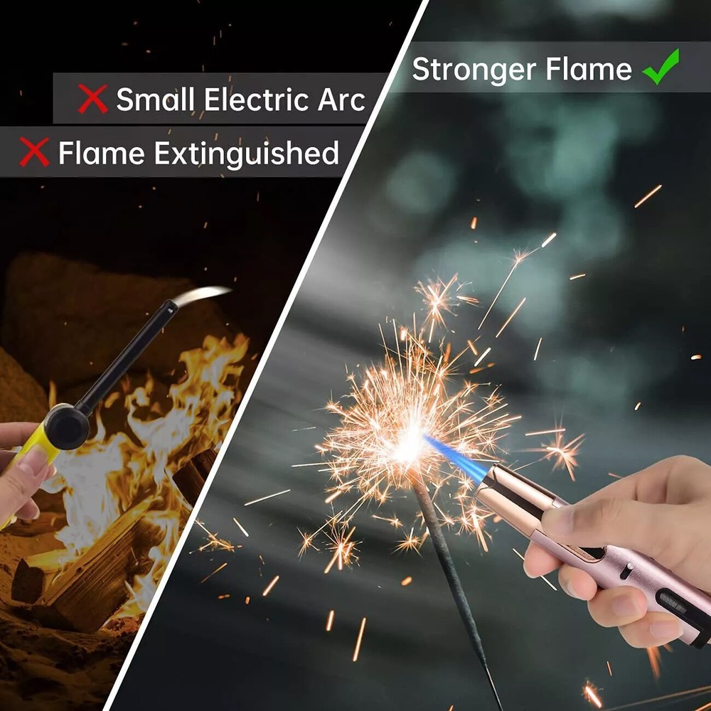 Refillable Butane Torch Lighter Adjustable Pen Lighter Double Flame Lighter Jet