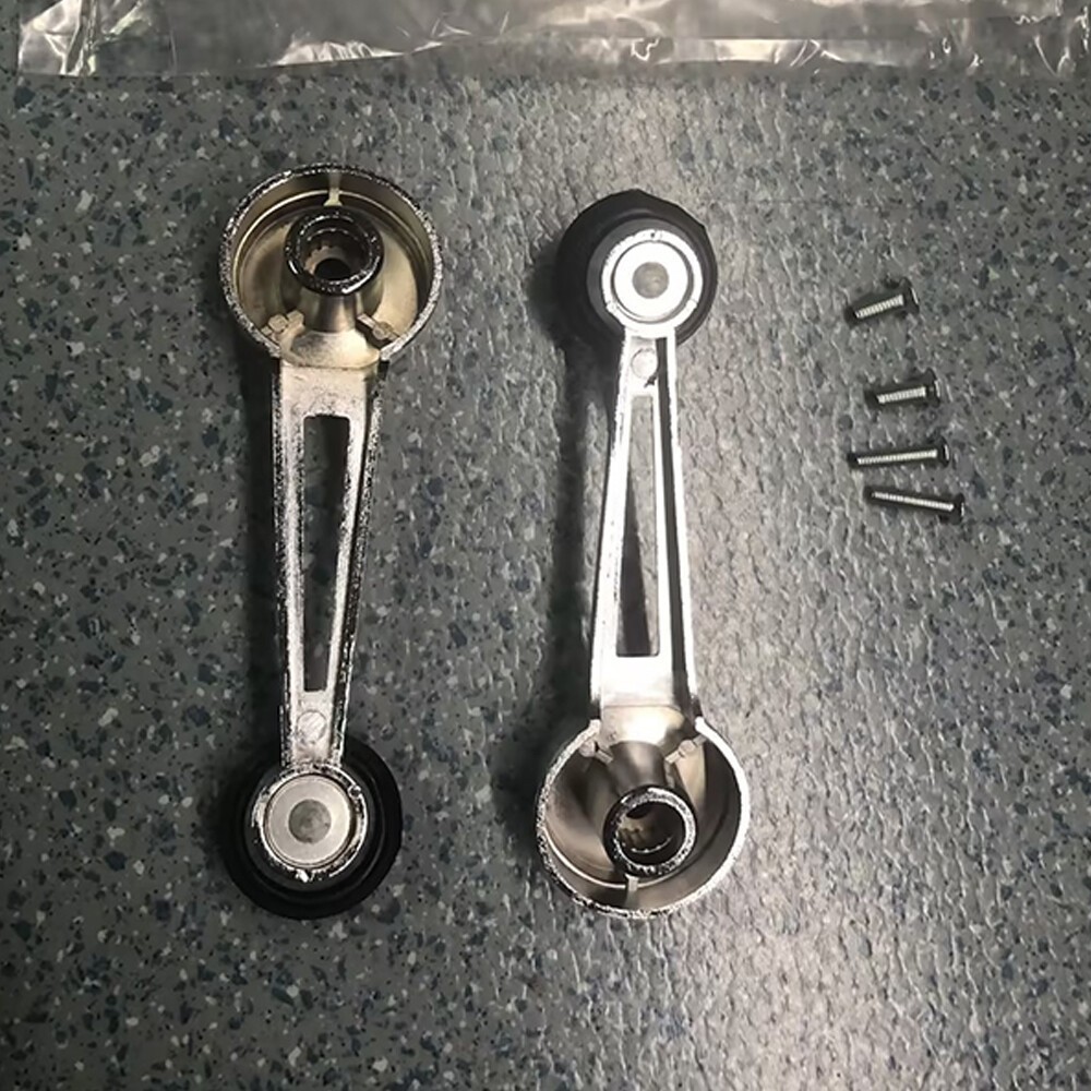 Chrome Inside Interior Window Crank Handle Pair Set NEW for Ford Pickup Upgraded