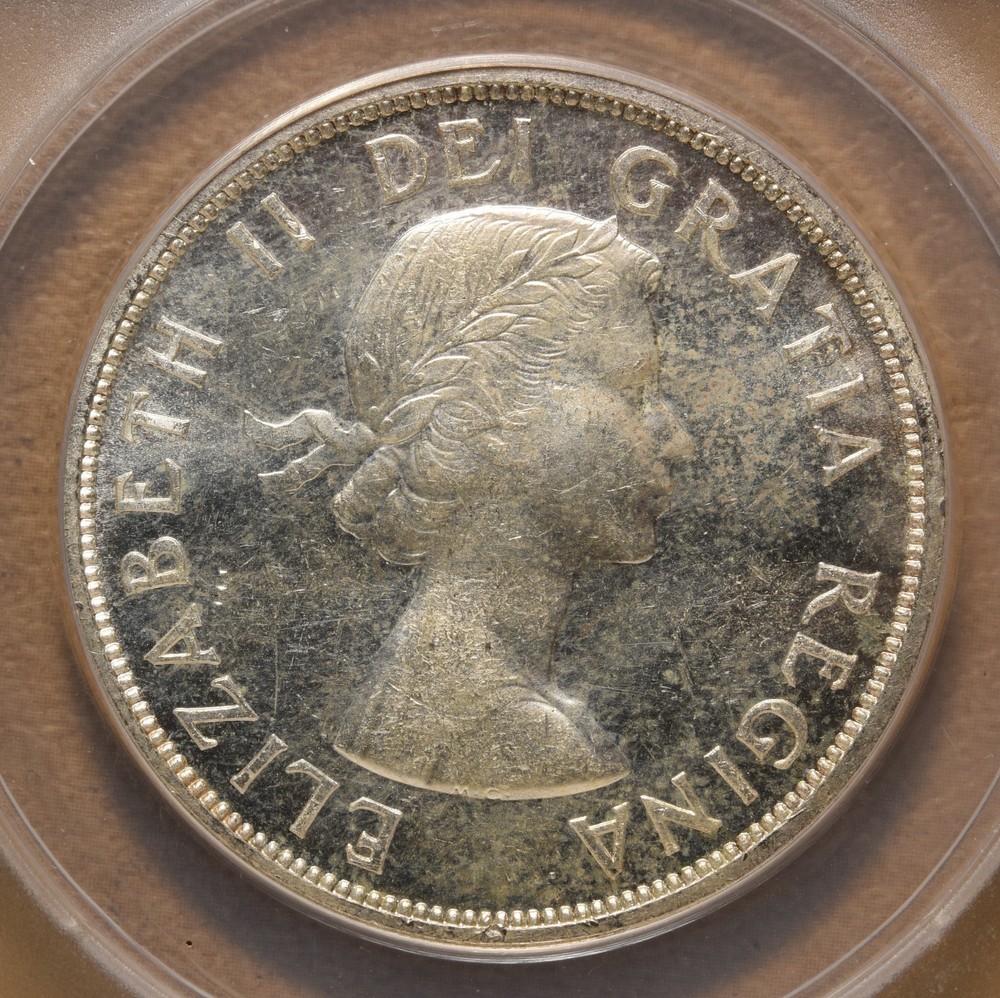 1959 Canada Silver Dollar ANACS MS63