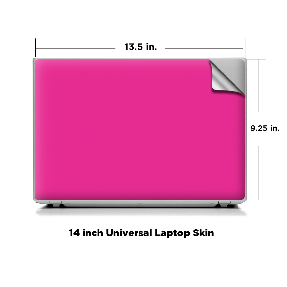 Universal Laptop Skins Wrap for 14" - Hot Pink