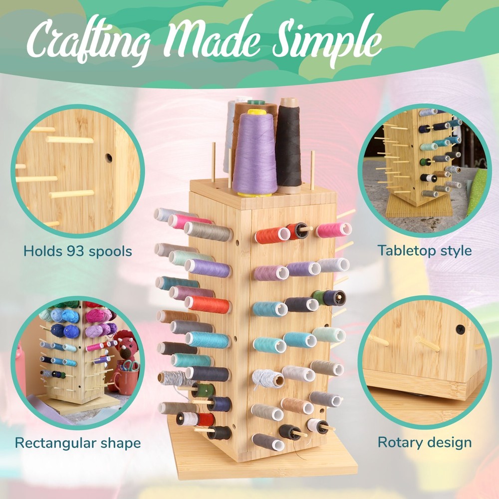 JubileeYarn 93-Spool Bamboo Rack