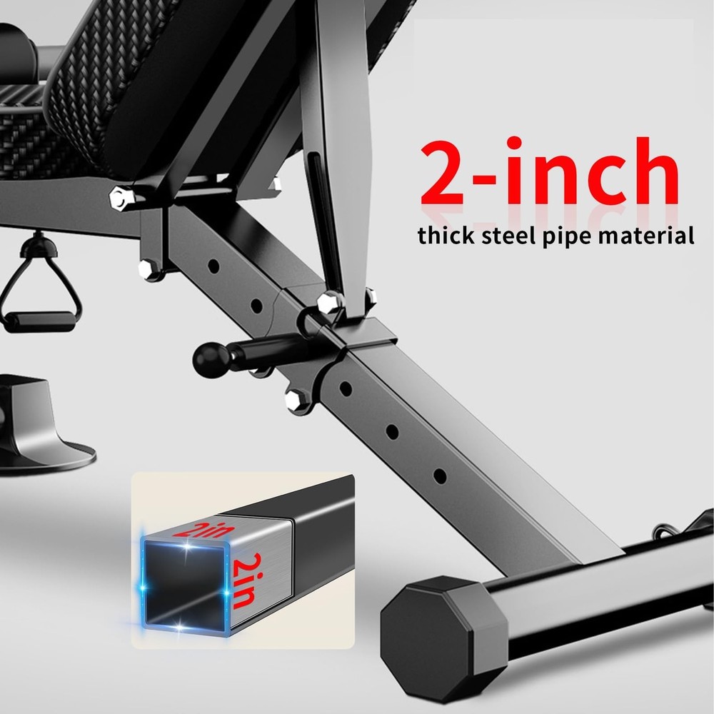 Adjustable Weight Bench,Utility Workout Bench Foldable Incline Decline Benche...