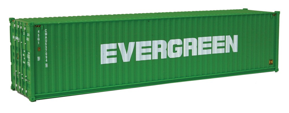 Walthers 40' Hi Cube Corrugated Side Container - Evergreen HO Scale