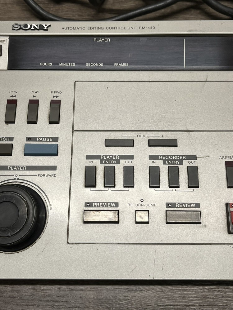 Sony Model RM-440 Automatic Editing Control Unit
