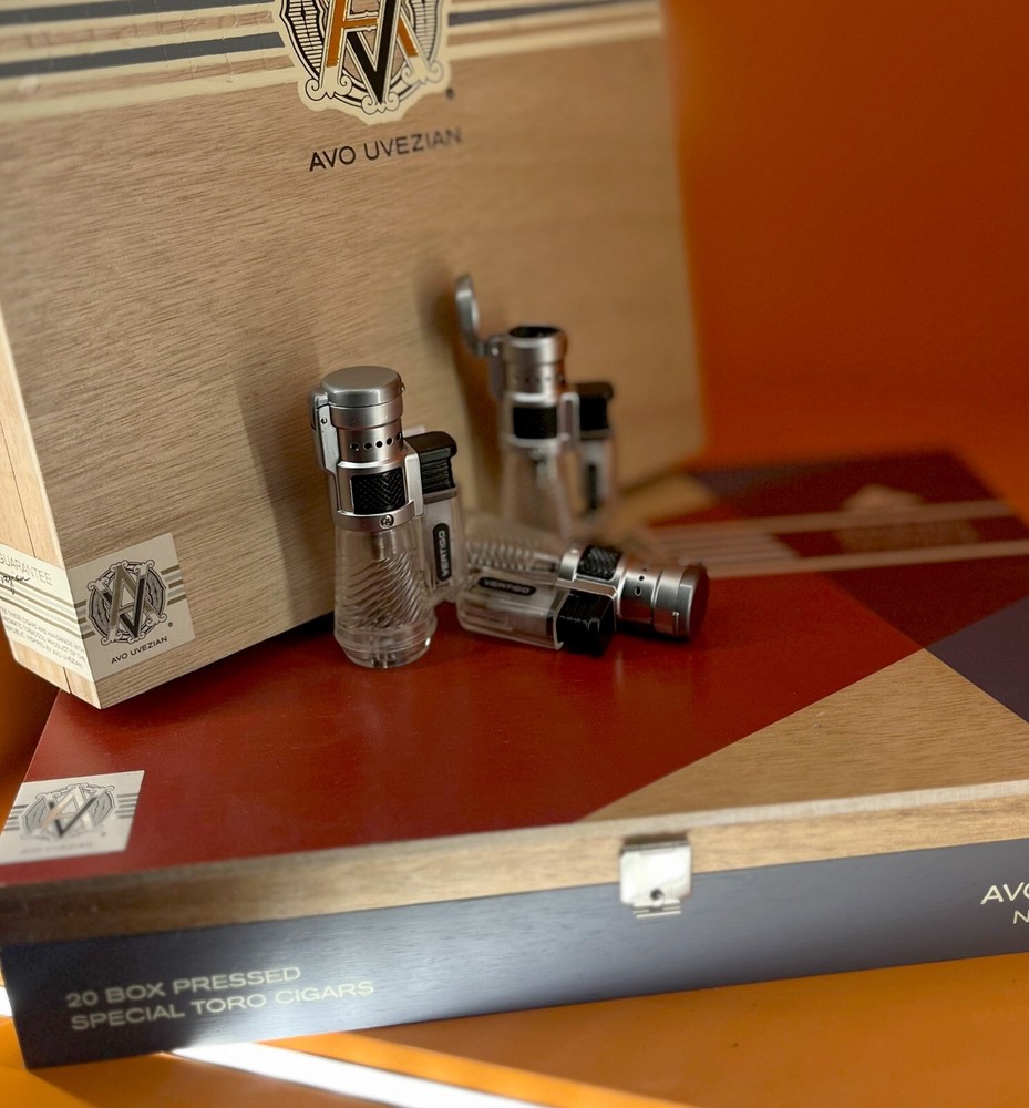 Vertigo Cyclone Triple Torch Lighter - Clear- 3 Pack