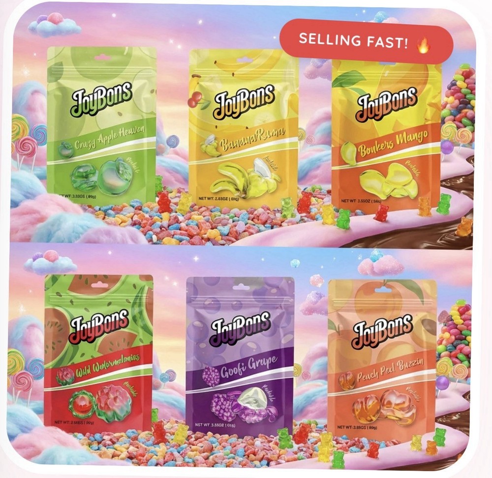 Joybons Candy 6 Pack Assorted Flavors Peelable Candy