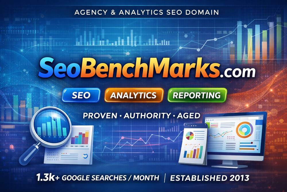 SeoBenchMarks.com – Aged SEO Analytics & Reporting Domain | Est. 2013