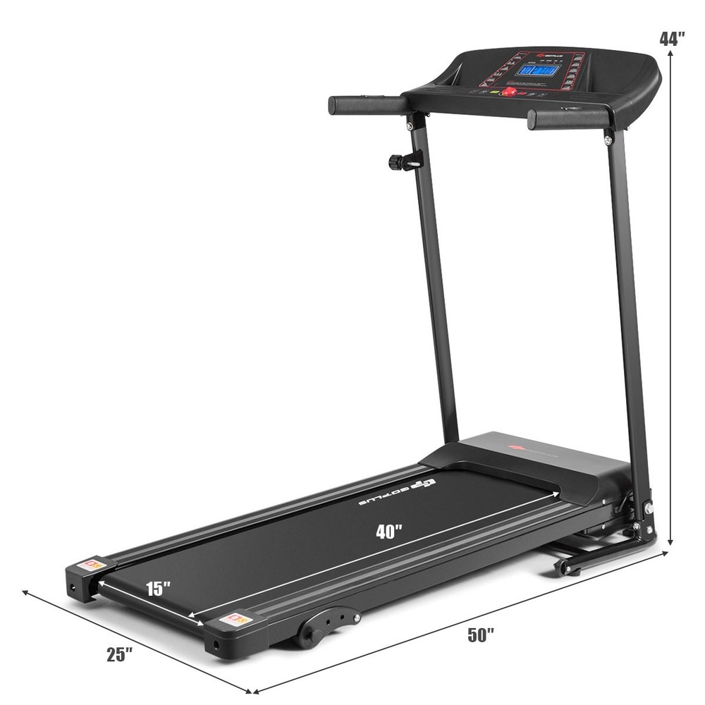 1.0HP Electric Treadmill Folding Motorized Home& Office Running Machine Exercise